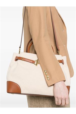 Blke Lg Schl-Satchel-Large-Crss Dye Cnvs/Nt Sm LAUREN RALPH LAUREN | Tracolla | 431P04296005